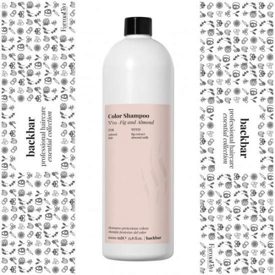 Back Bar Color Fig And Almond N'01 Shampoo 鎖色洗髮水 1000ml (正價貨品）