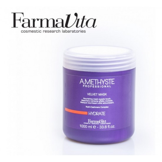 Farmavita Amethyste Hydrate Velvet Mask 保濕髮膜 1000ml (正價貨品）